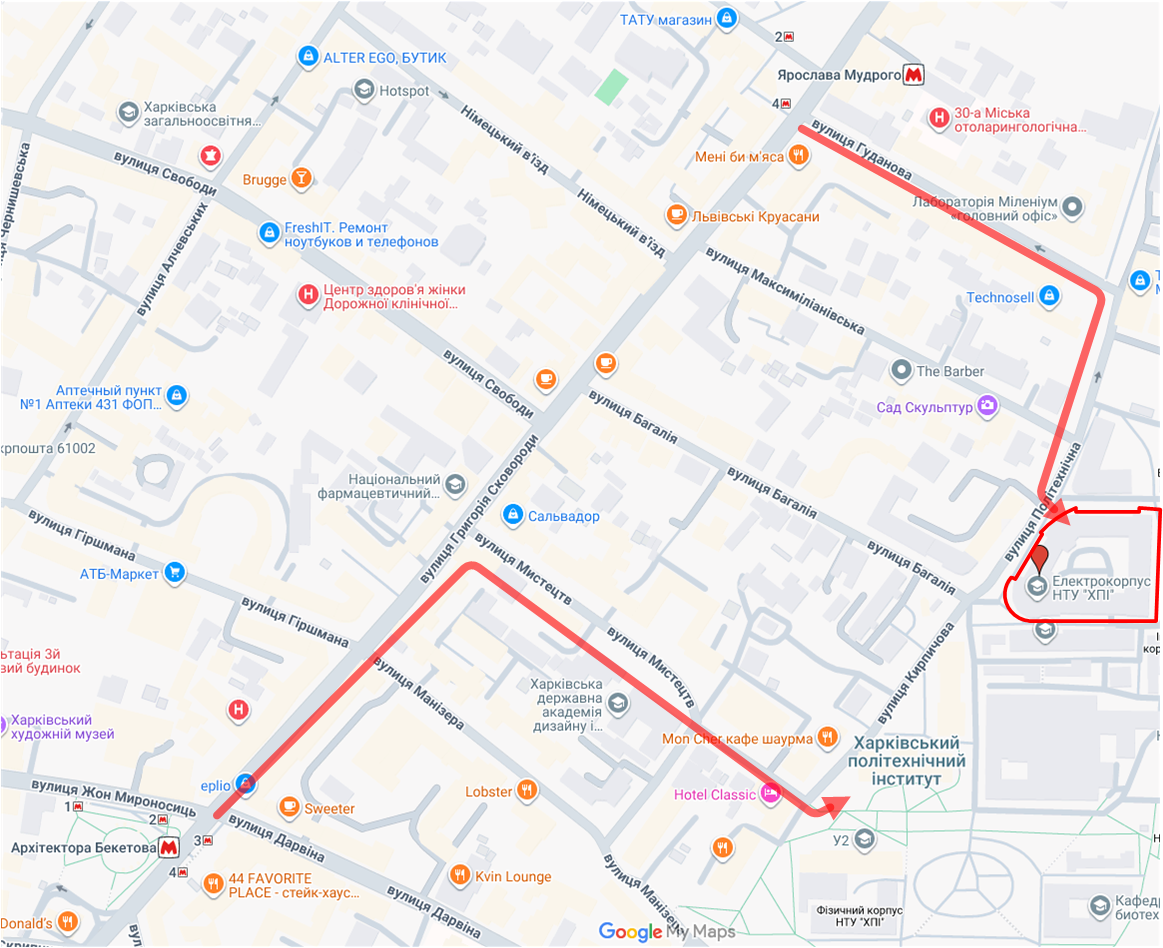 на карте Google Maps