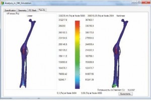 Автоматизация моделирования и анализа расчета фрагмента нижней конечности человека
