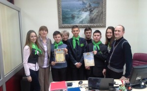 Meeting with director of regional branch of Zlatobank, Award ceremony for Financial contest
