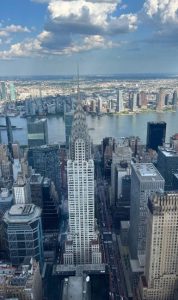 Вид на хмарочоси Нью-Йорка.