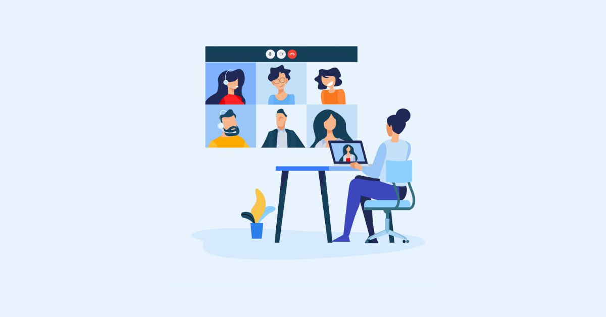 Online meeting with 4th year students Department of Software