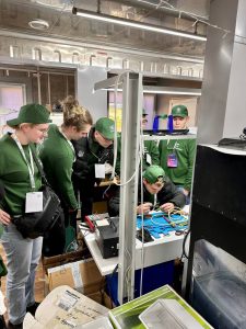 Students perform laboratory work